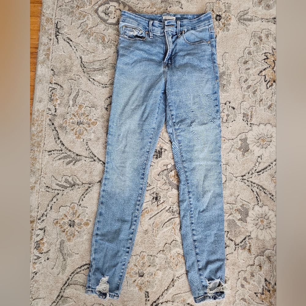 Good American Good Legs Clean Hem Jeans
